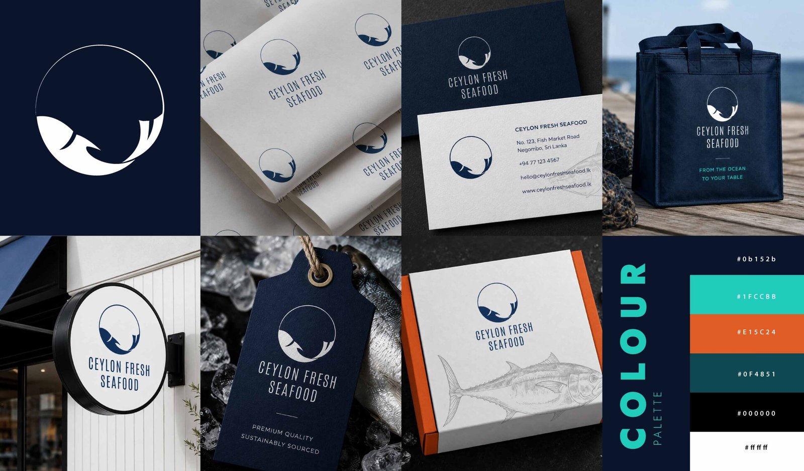 Art direction showing consistent brand colours, typography and visual styling